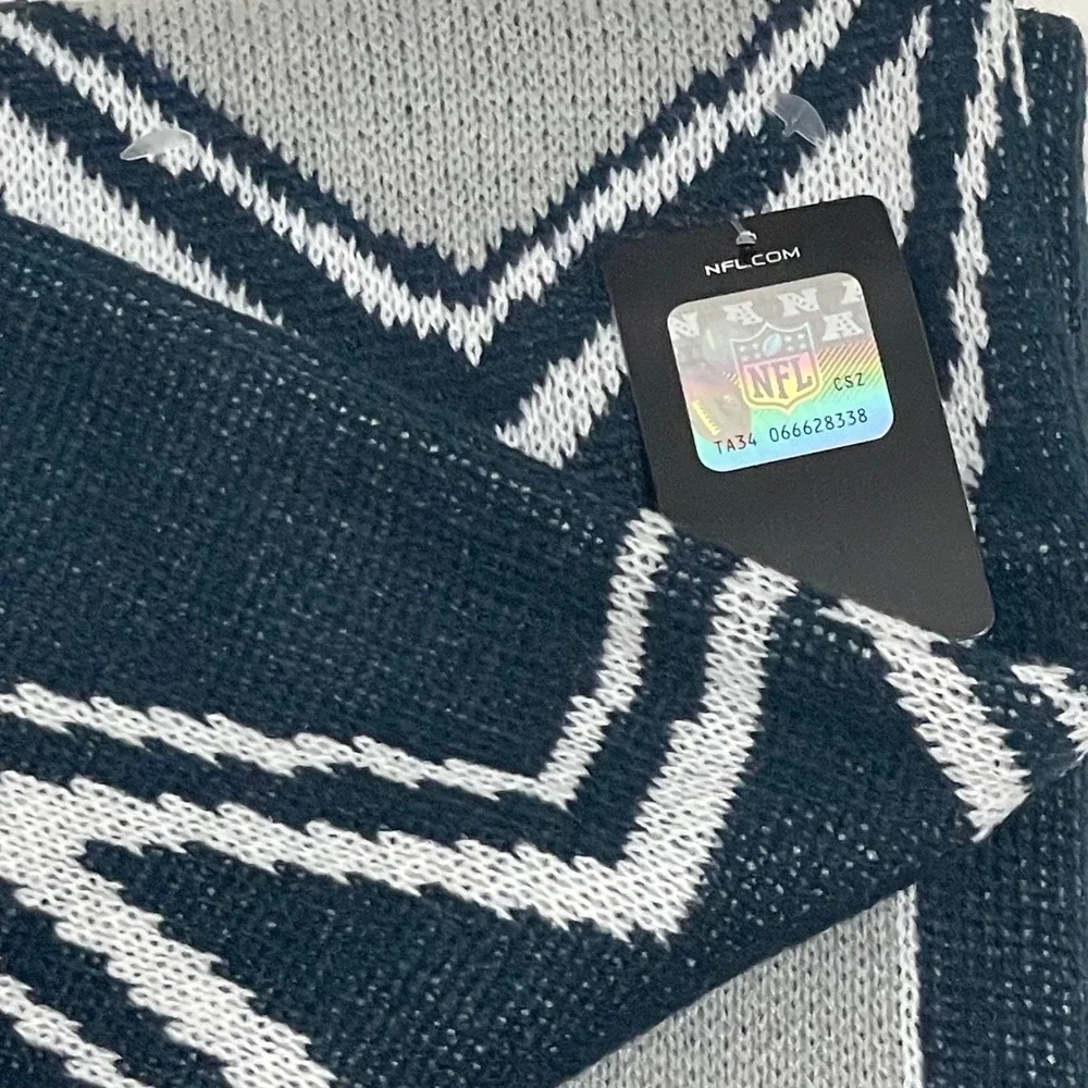 Dallas Cowboys NFL Knit Scarf Navy‎ Blue Grey Americas Team Star Logo NWT